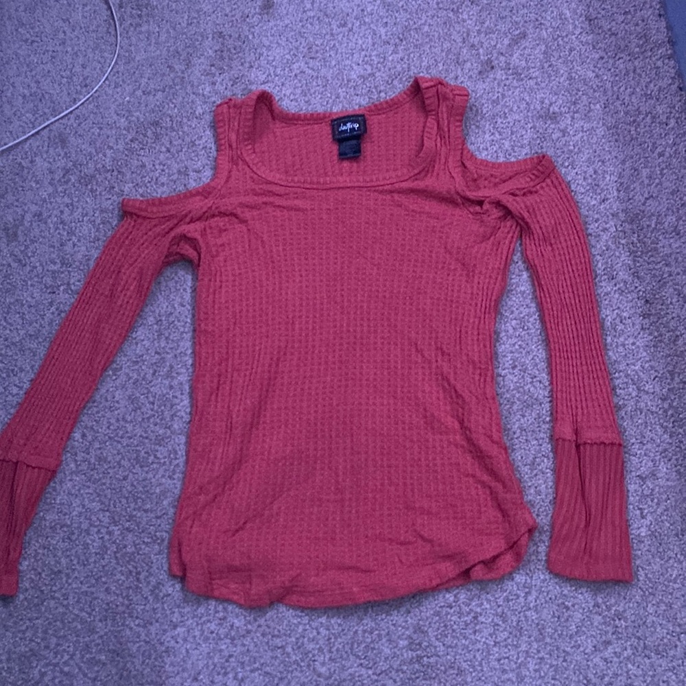 Daytrip Long Sleeve Open Shoulder Top